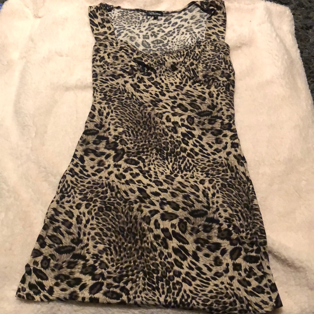 Cheetah Print Tank Top Dress